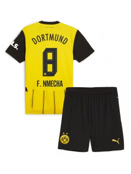 Borussia Dortmund Felix Nmecha #8 Heimtrikotsatz für Kinder 2024-25 Kurzarm (+ Kurze Hosen)